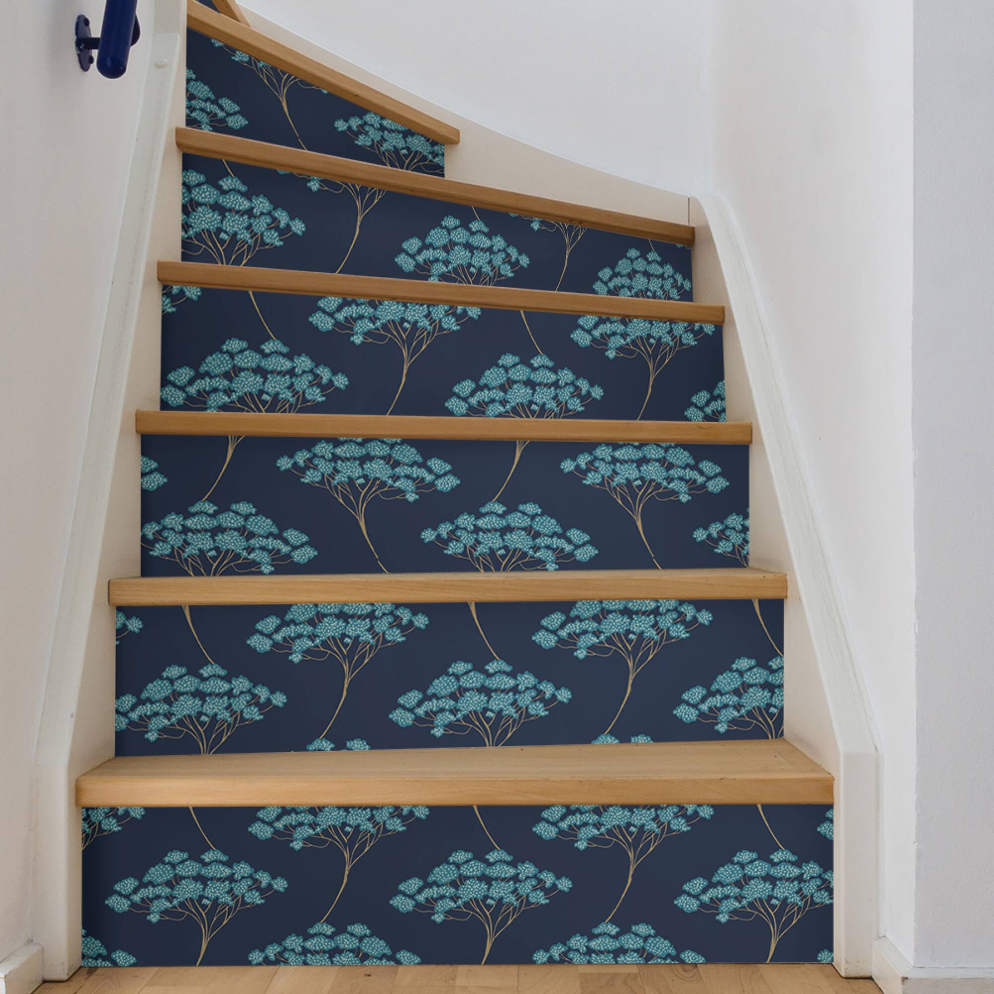 NuWallpaper Blue Ficus Peel & Stick Wallpaper